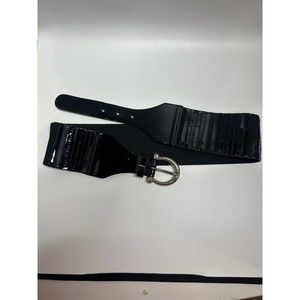 Doncaster patent leather wide stretch belt size L